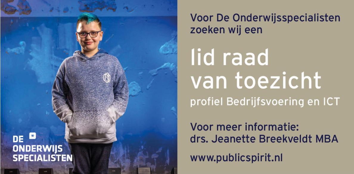 Ben jij ons nieuwe lid van de raad van toezicht?