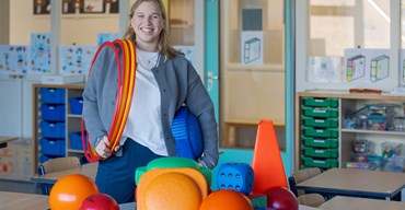 Een propjesdictee in de klas van Milou: leren en bewegen tegelijk