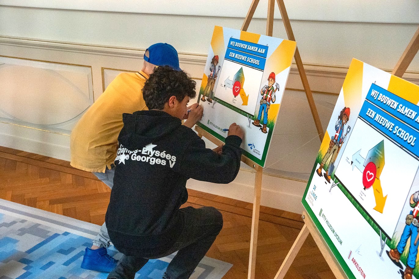 Leerlingen bekrachtigen samenwerking nieuwbouw Arkelstein en De Linde vso